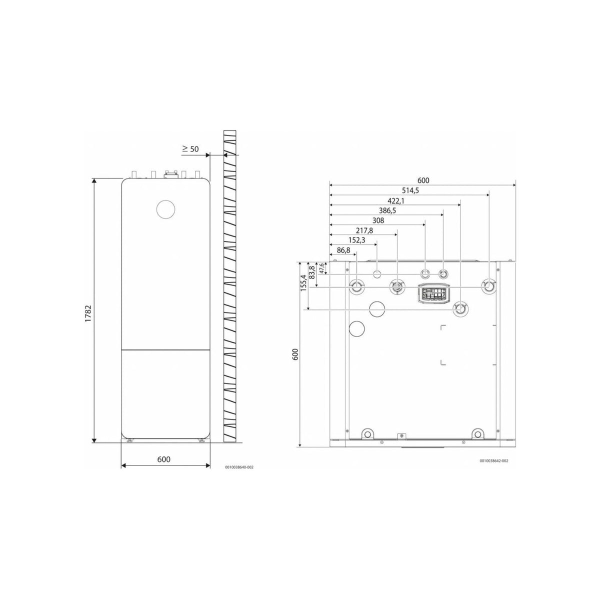 Bosch Compress 5800i AW 4-12 + AWM 9 kW sisäyksikkö puskurisäiliöllä