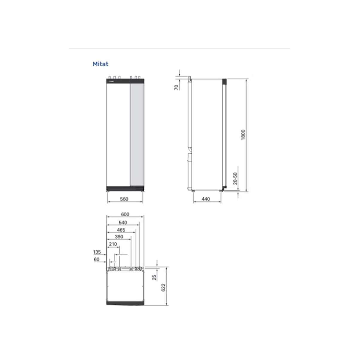 Ilma-vesilämpöpumppu NIBE Polar S2125 8-16 + VVM S320 sisäyksikkö